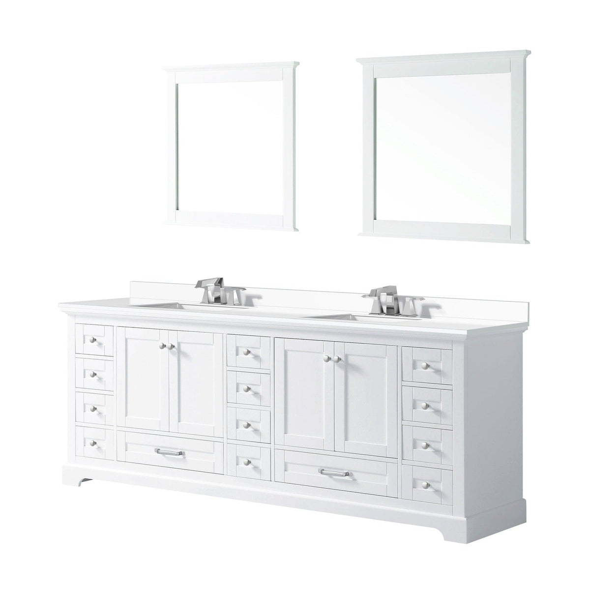 Lexora Dukes 84" x 22" Double Bath Vanity