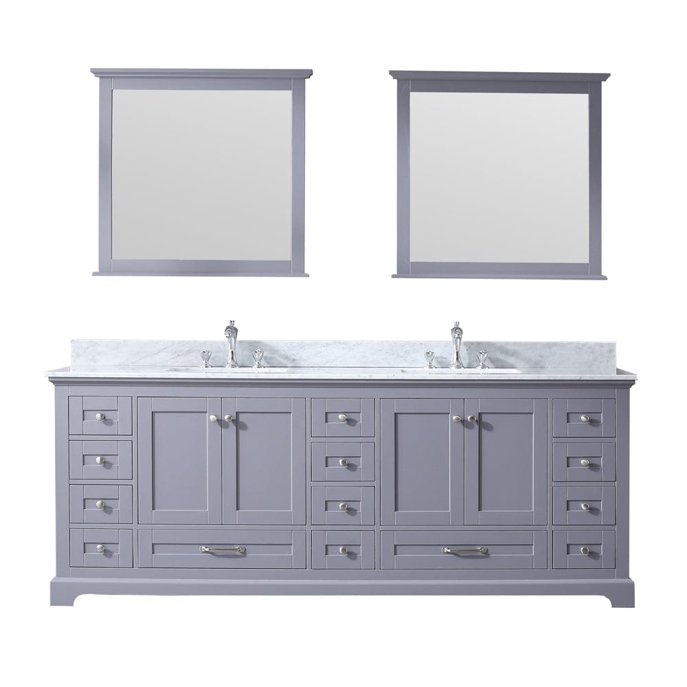 Lexora Dukes 84" x 22" Double Bath Vanity