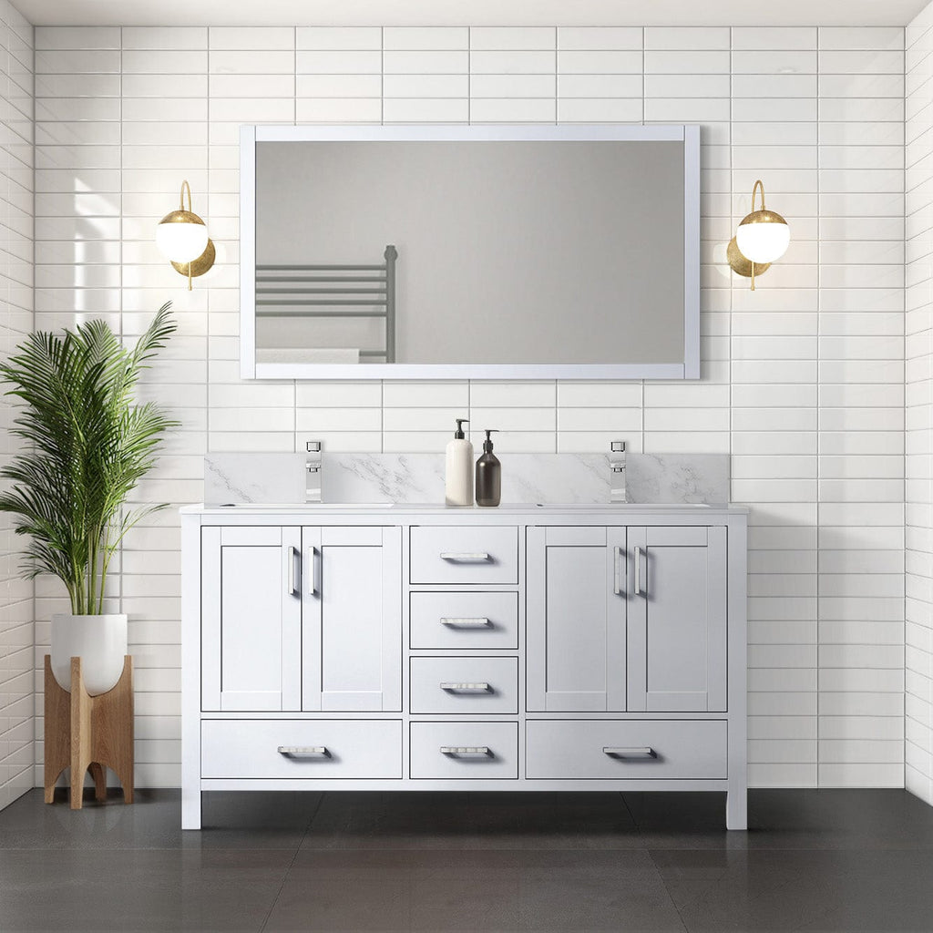 Lexora Jacques 60" x 22" Double Bath Vanity