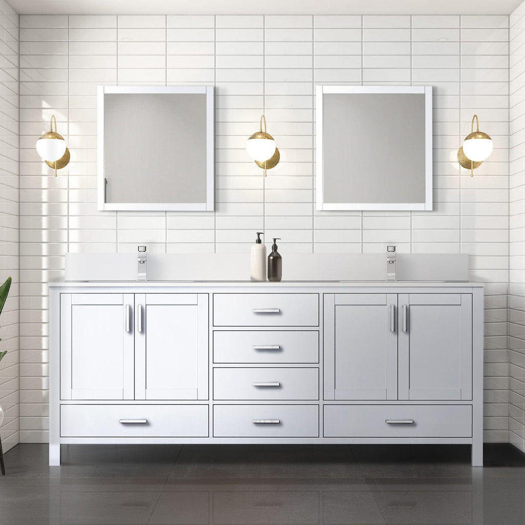 Lexora Jacques 80" x 22" Double Bath Vanity