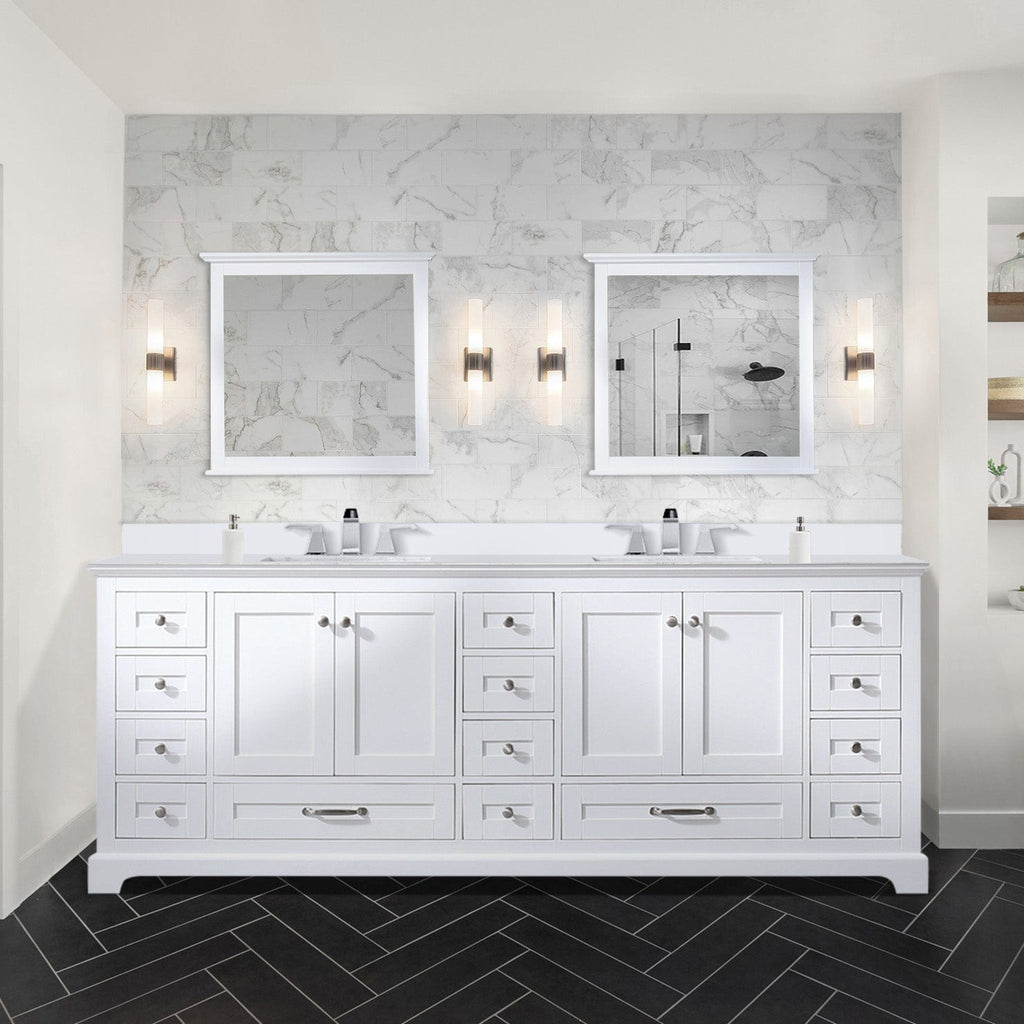 Lexora Dukes 84" x 22" Double Bath Vanity