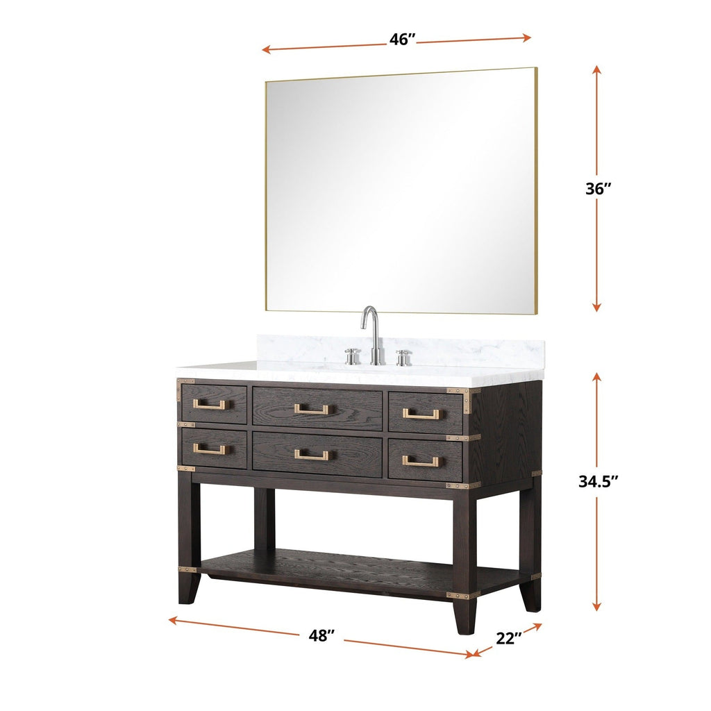Lexora Norwalk 48" x 22" Single Bath Vanity