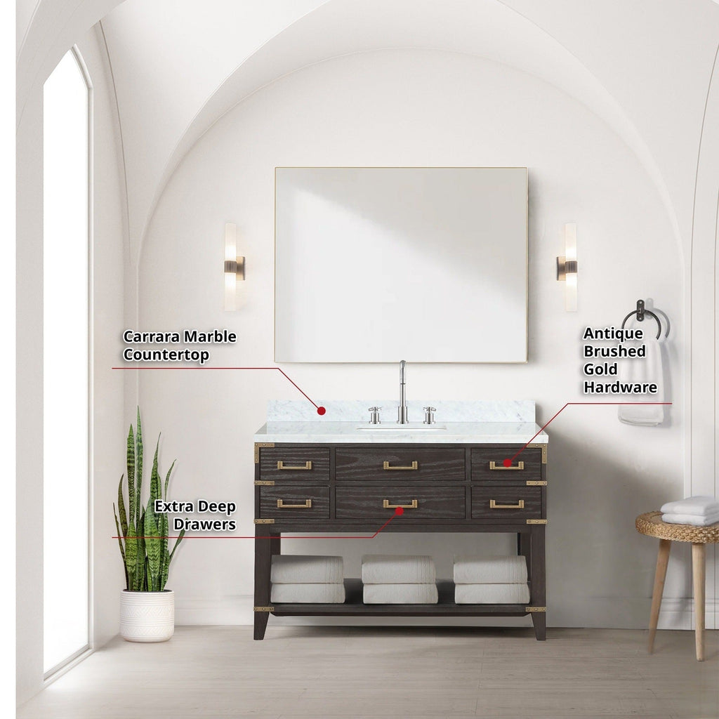 Lexora Norwalk 48" x 22" Single Bath Vanity