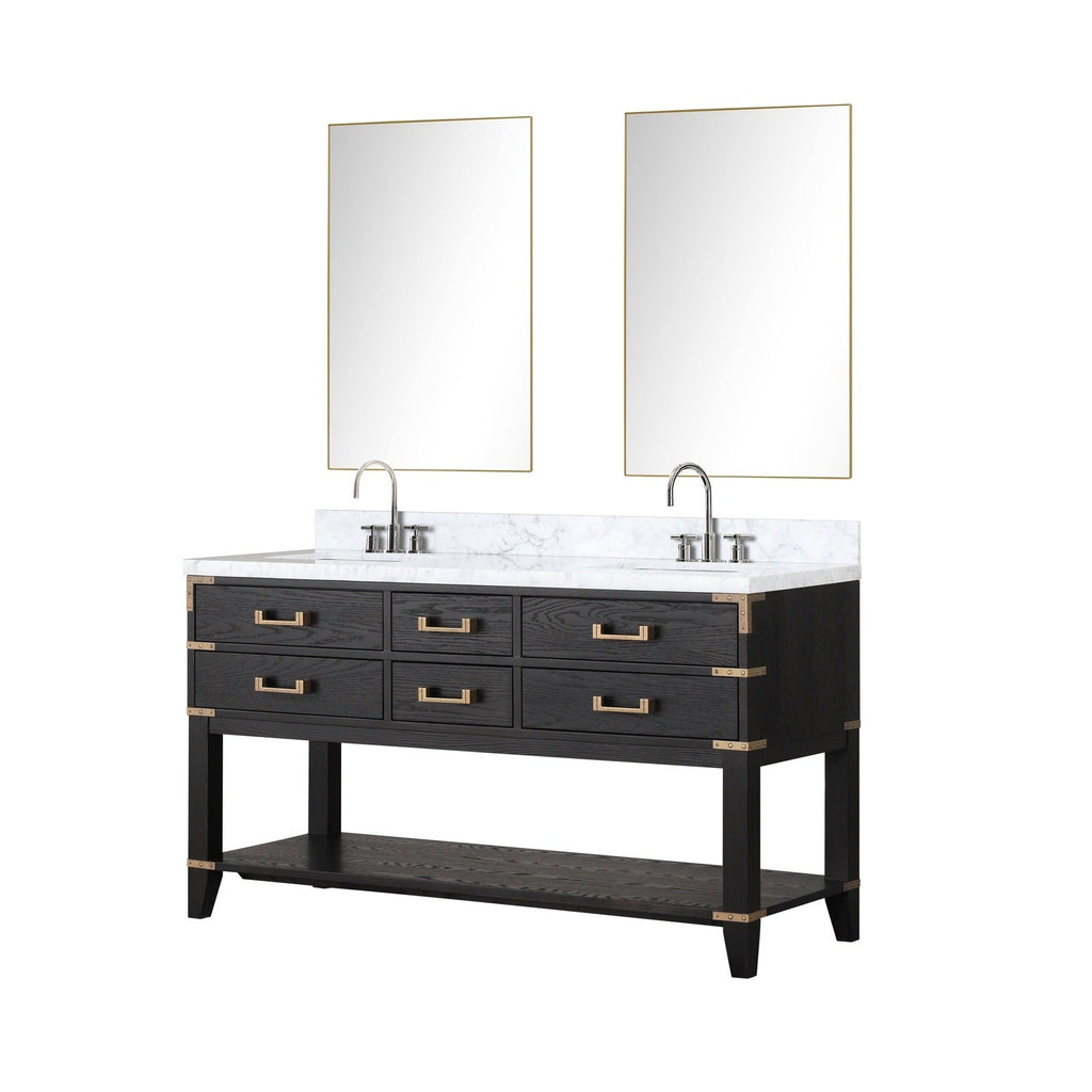 Lexora Norwalk 60" x 22" Double Bath Vanity