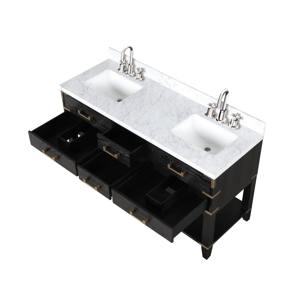 Lexora Norwalk 60" x 22" Double Bath Vanity