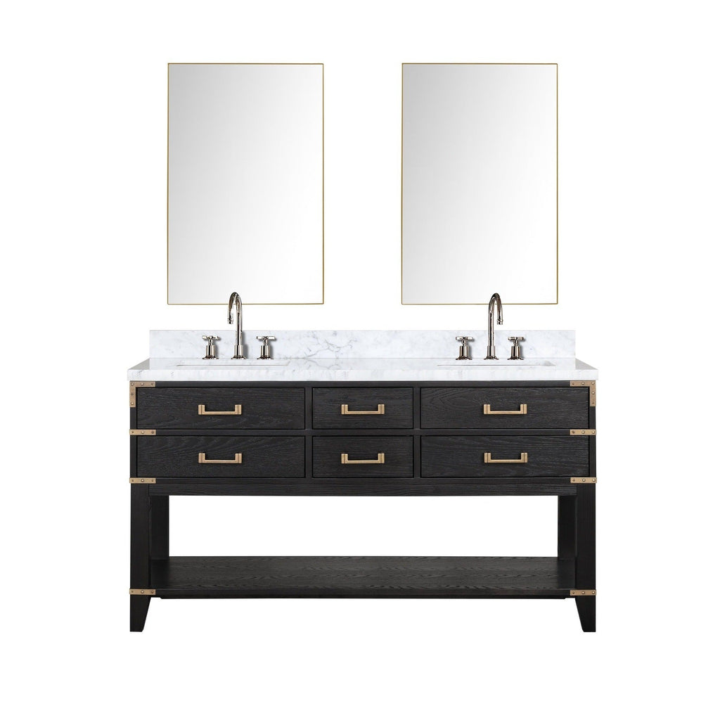 Lexora Norwalk 60" x 22" Double Bath Vanity