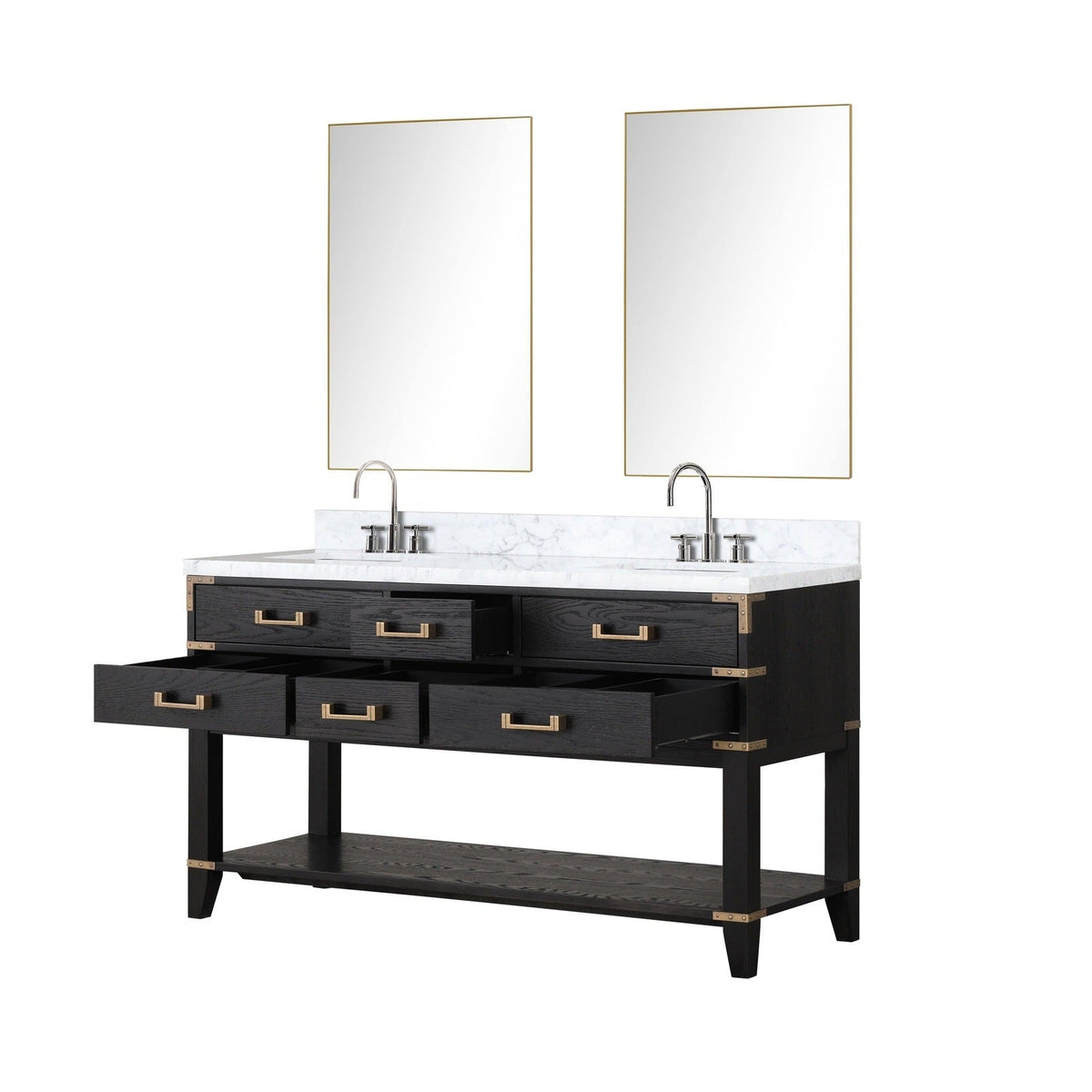 Lexora Norwalk 60" x 22" Double Bath Vanity