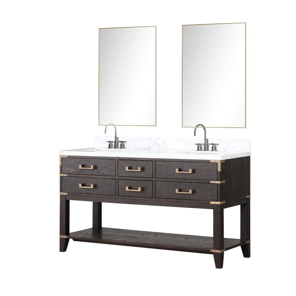 Lexora Norwalk 60" x 22" Double Bath Vanity