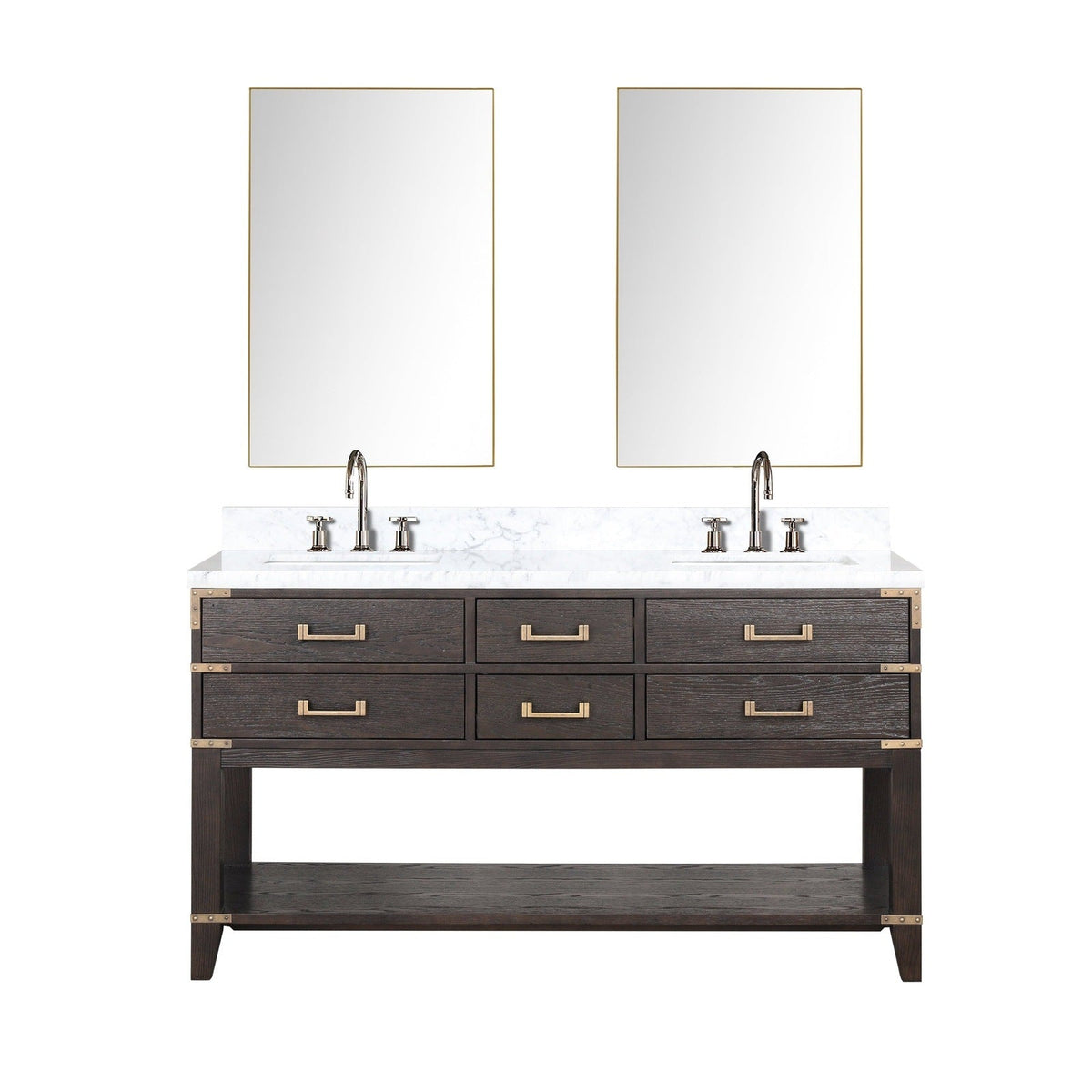 Lexora Norwalk 60" x 22" Double Bath Vanity