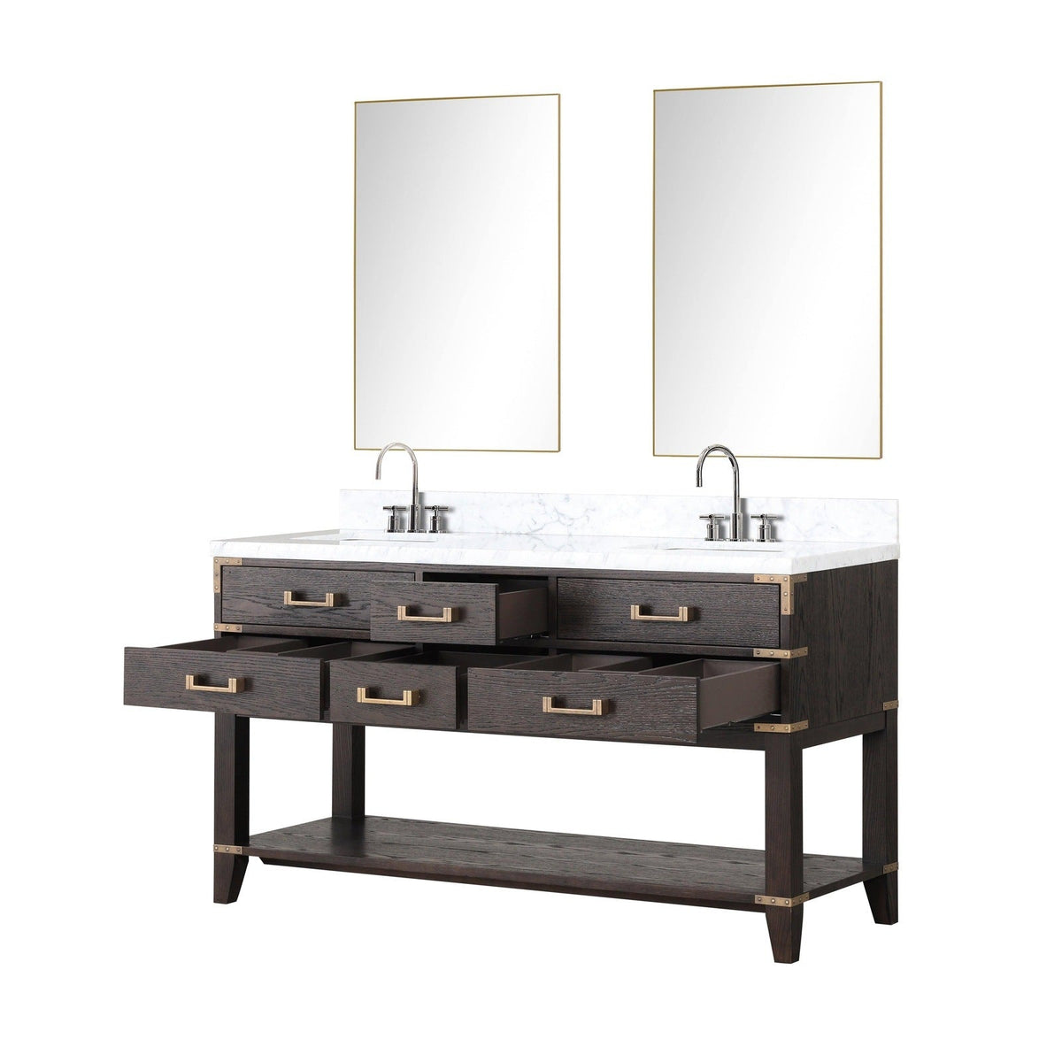 Lexora Norwalk 60" x 22" Double Bath Vanity