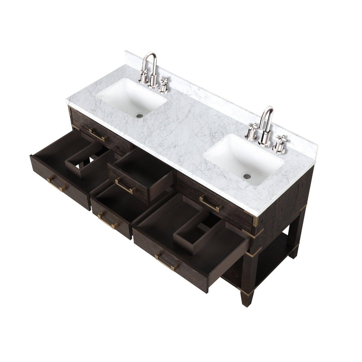Lexora Norwalk 60" x 22" Double Bath Vanity