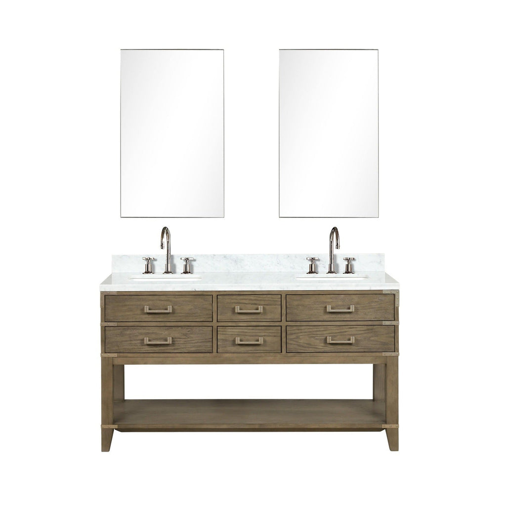 Lexora Norwalk 60" x 22" Double Bath Vanity