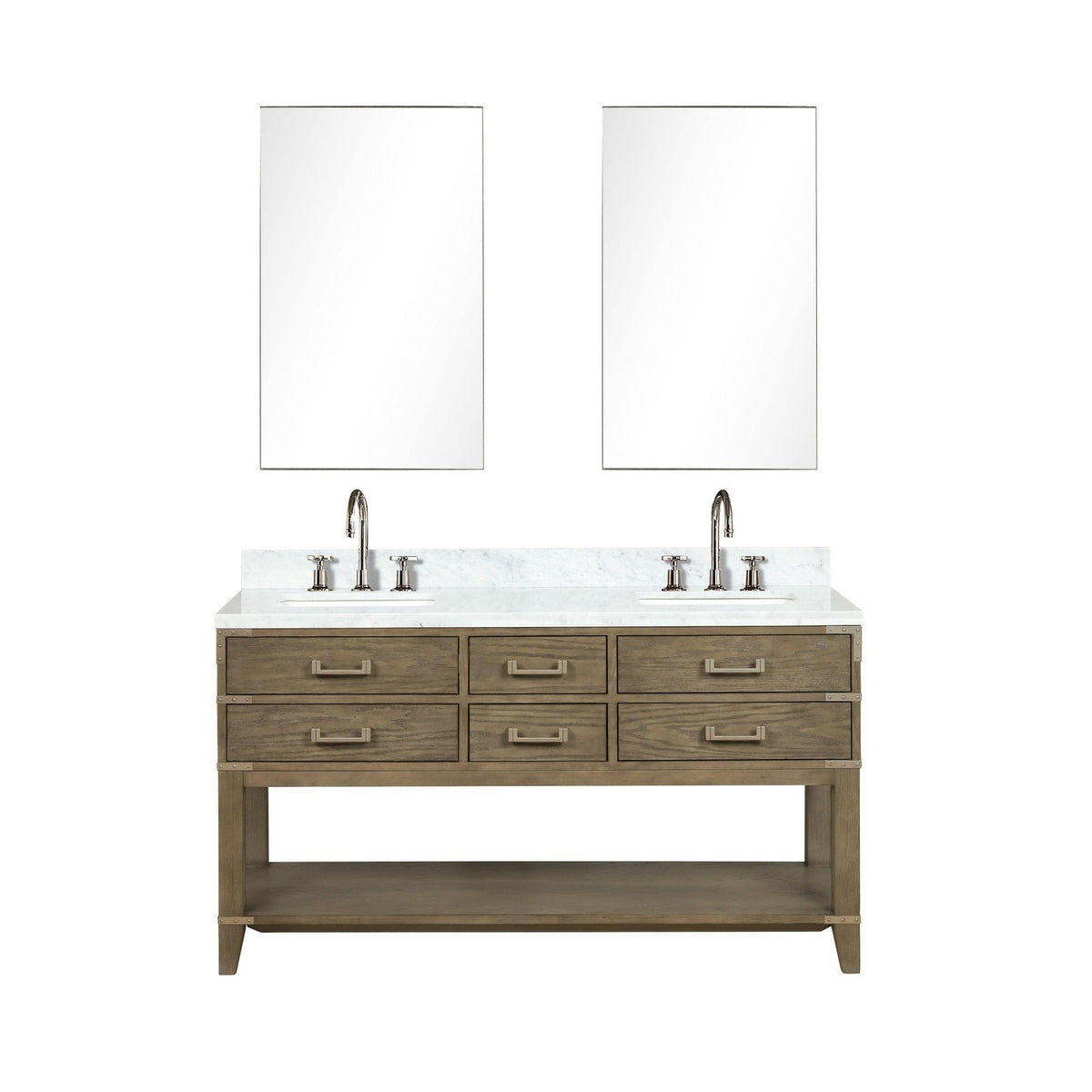 Lexora Norwalk 60" x 22" Double Bath Vanity