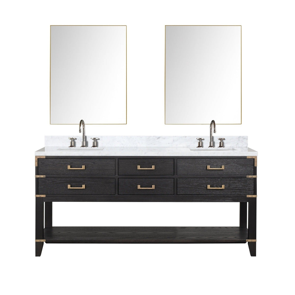 Lexora Norwalk 72" x 22" Double Bath Vanity