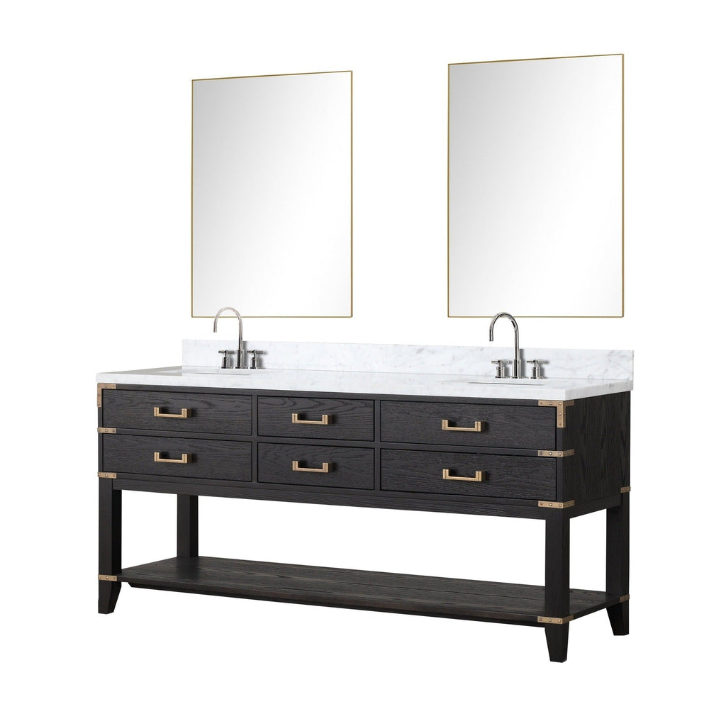 Lexora Norwalk 72" x 22" Double Bath Vanity