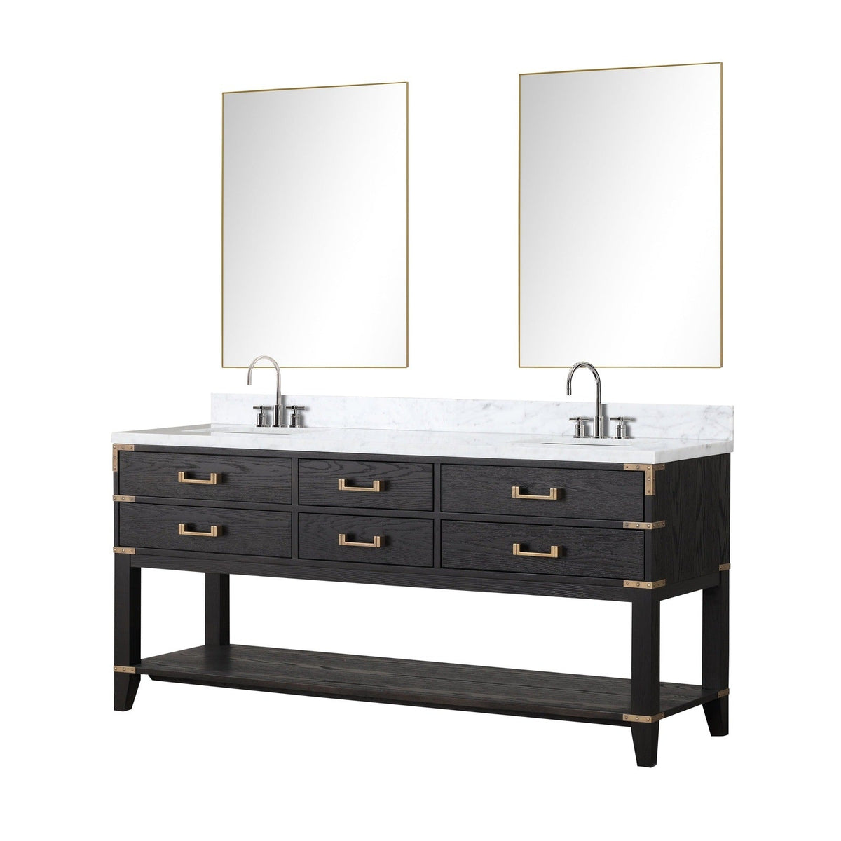 Lexora Norwalk 72" x 22" Double Bath Vanity
