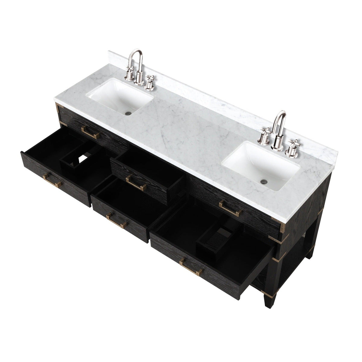 Lexora Norwalk 72" x 22" Double Bath Vanity