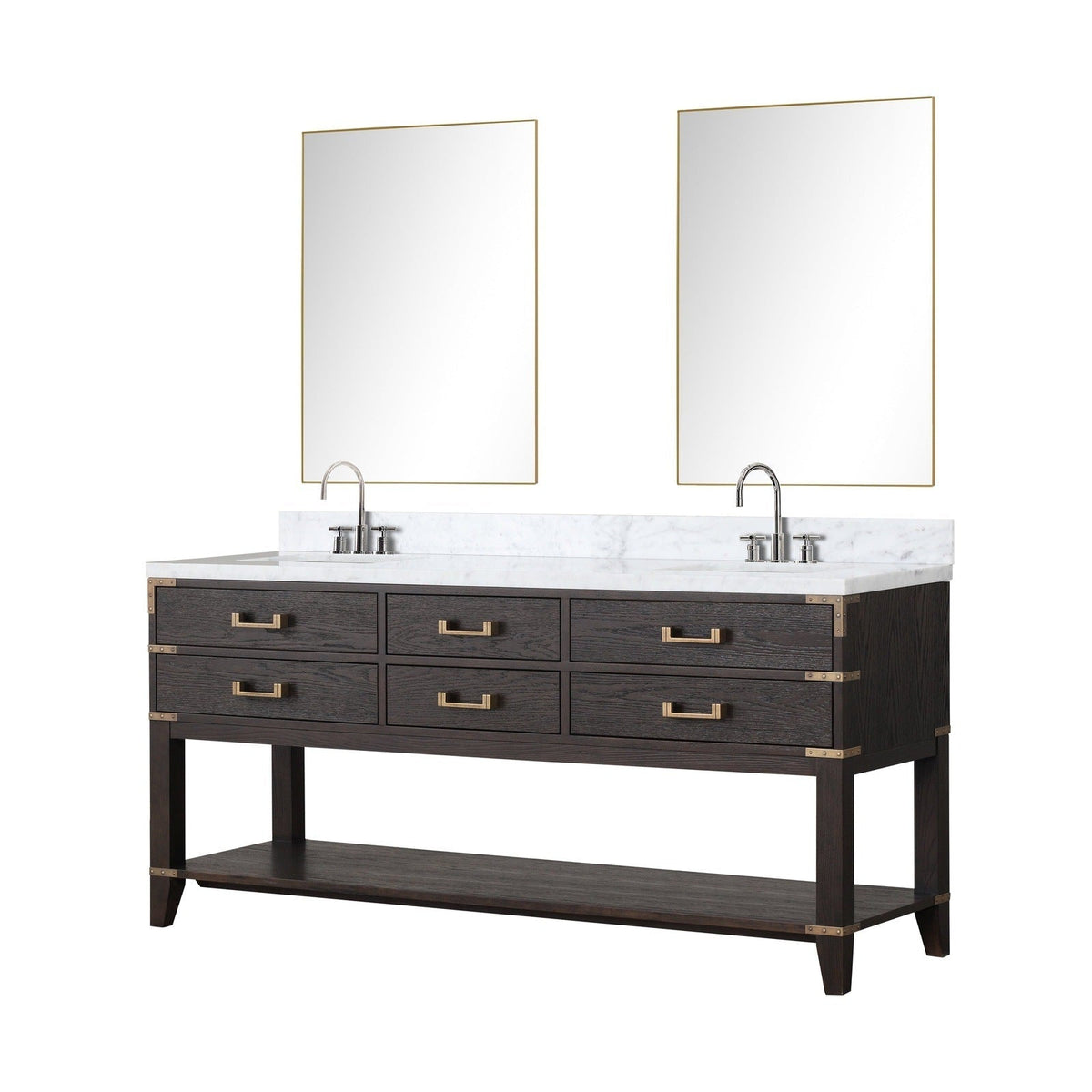 Lexora Norwalk 72" x 22" Double Bath Vanity