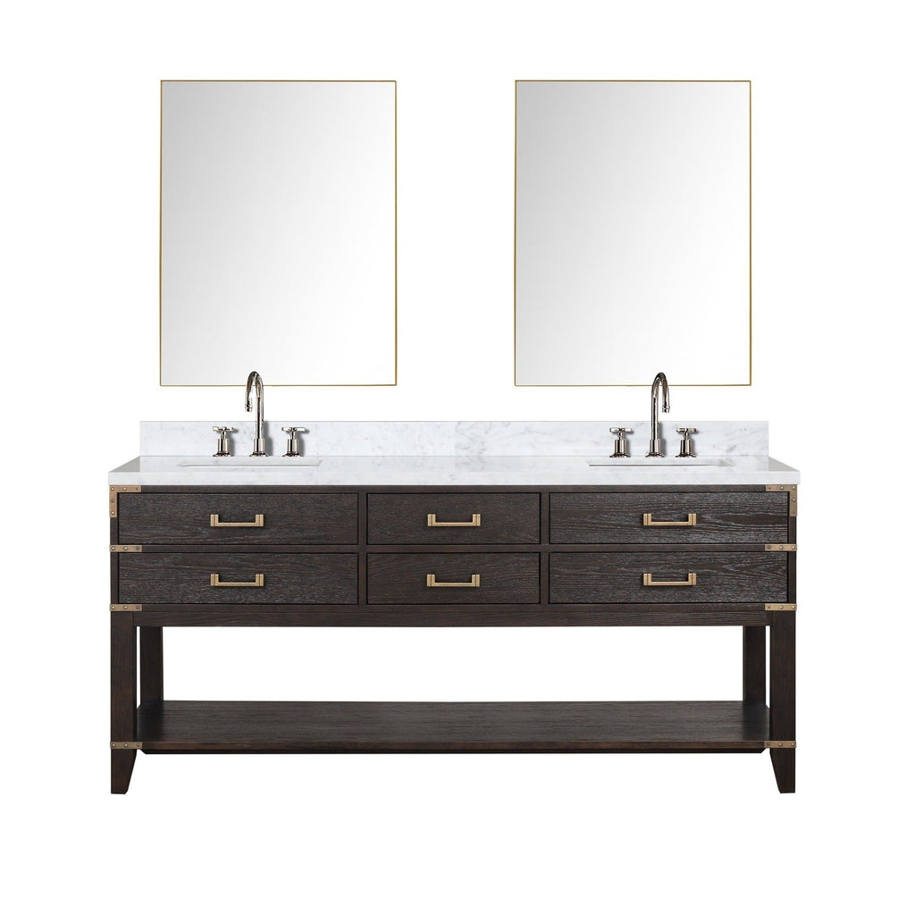 Lexora Norwalk 72" x 22" Double Bath Vanity