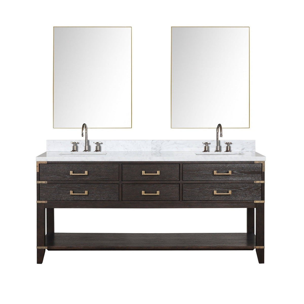 Lexora Norwalk 72" x 22" Double Bath Vanity