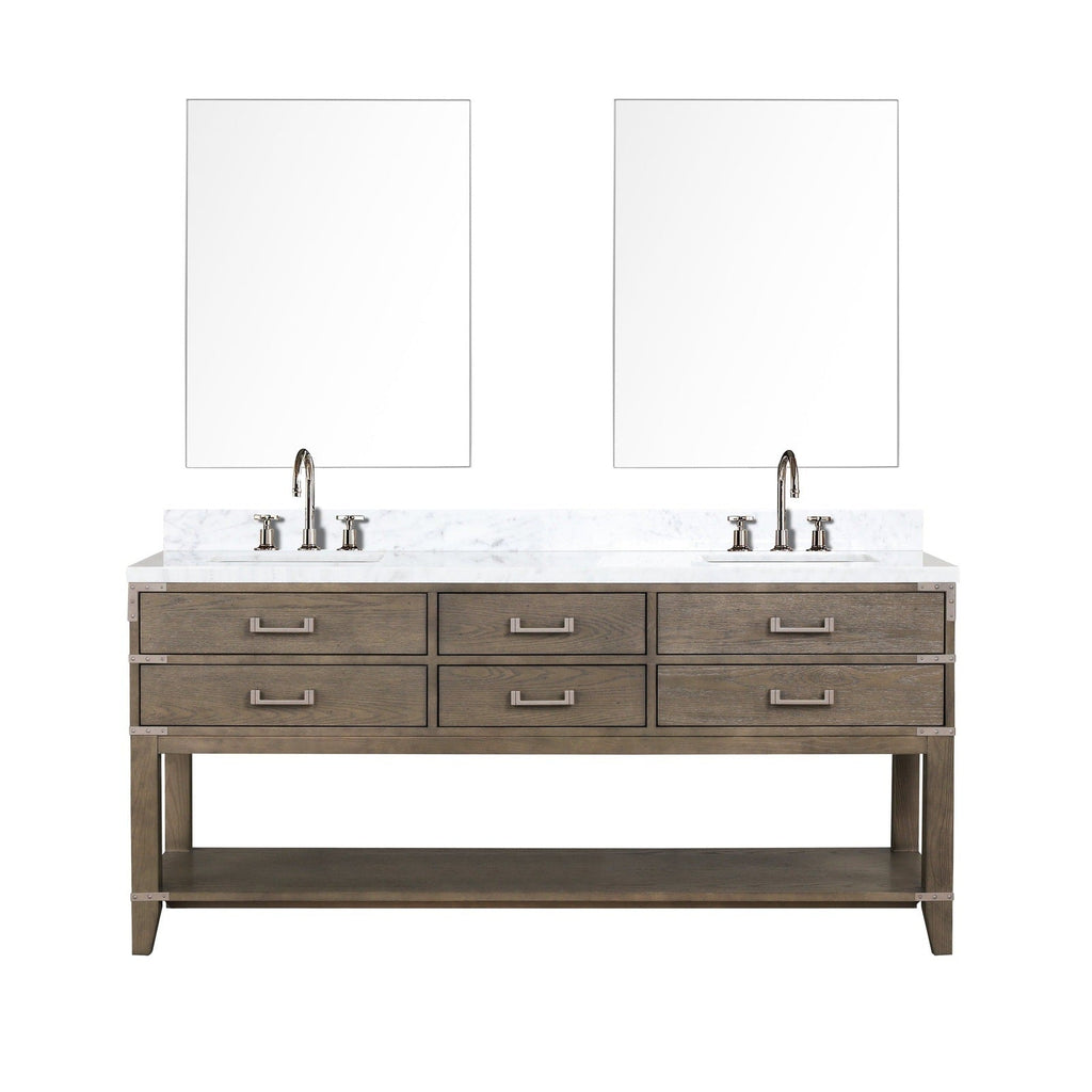 Lexora Norwalk 72" x 22" Double Bath Vanity