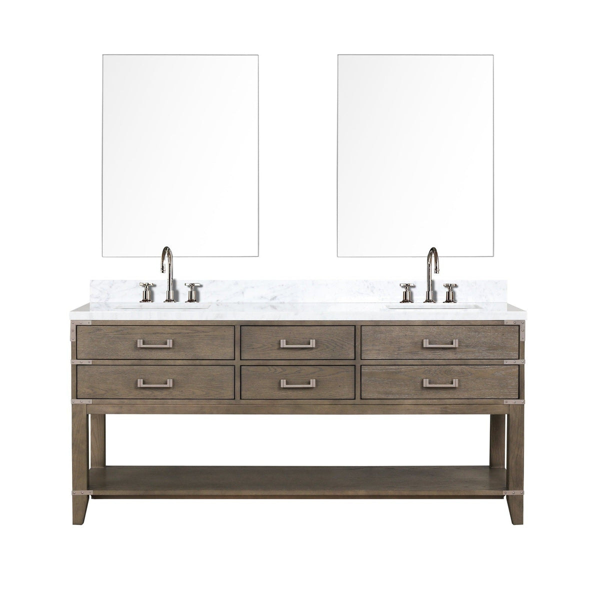 Lexora Norwalk 72" x 22" Double Bath Vanity