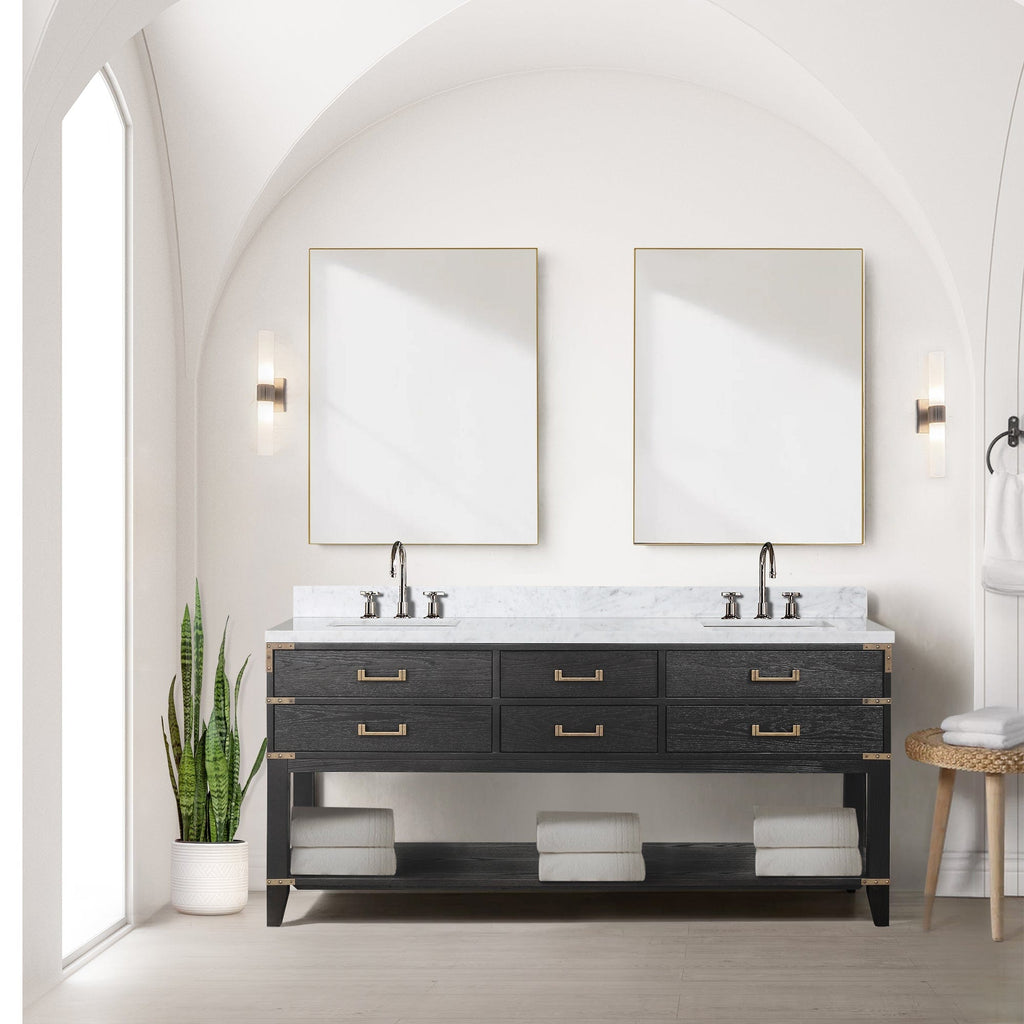 Lexora Norwalk 72" x 22" Double Bath Vanity