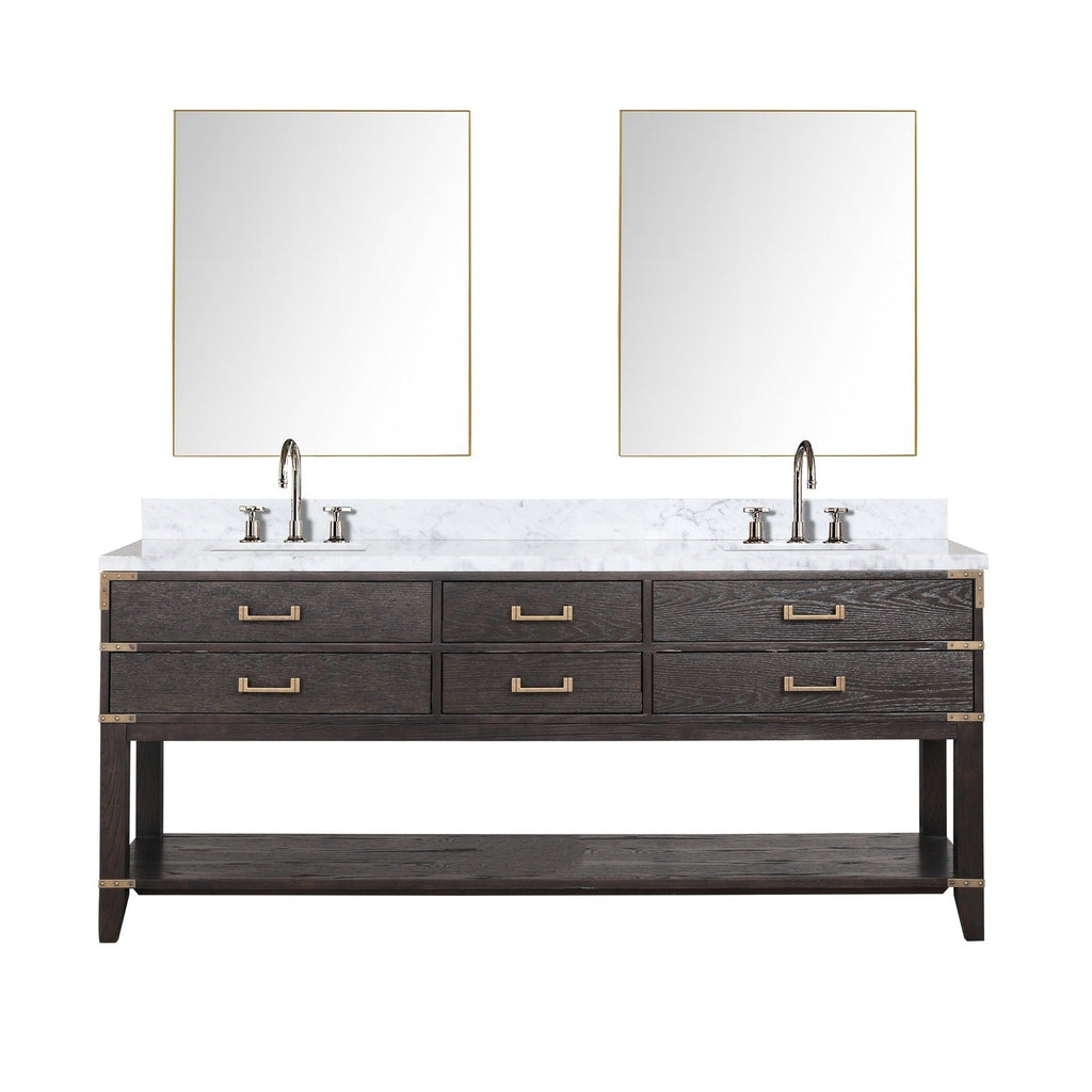 Lexora Norwalk 80" x 22" Double Bath Vanity