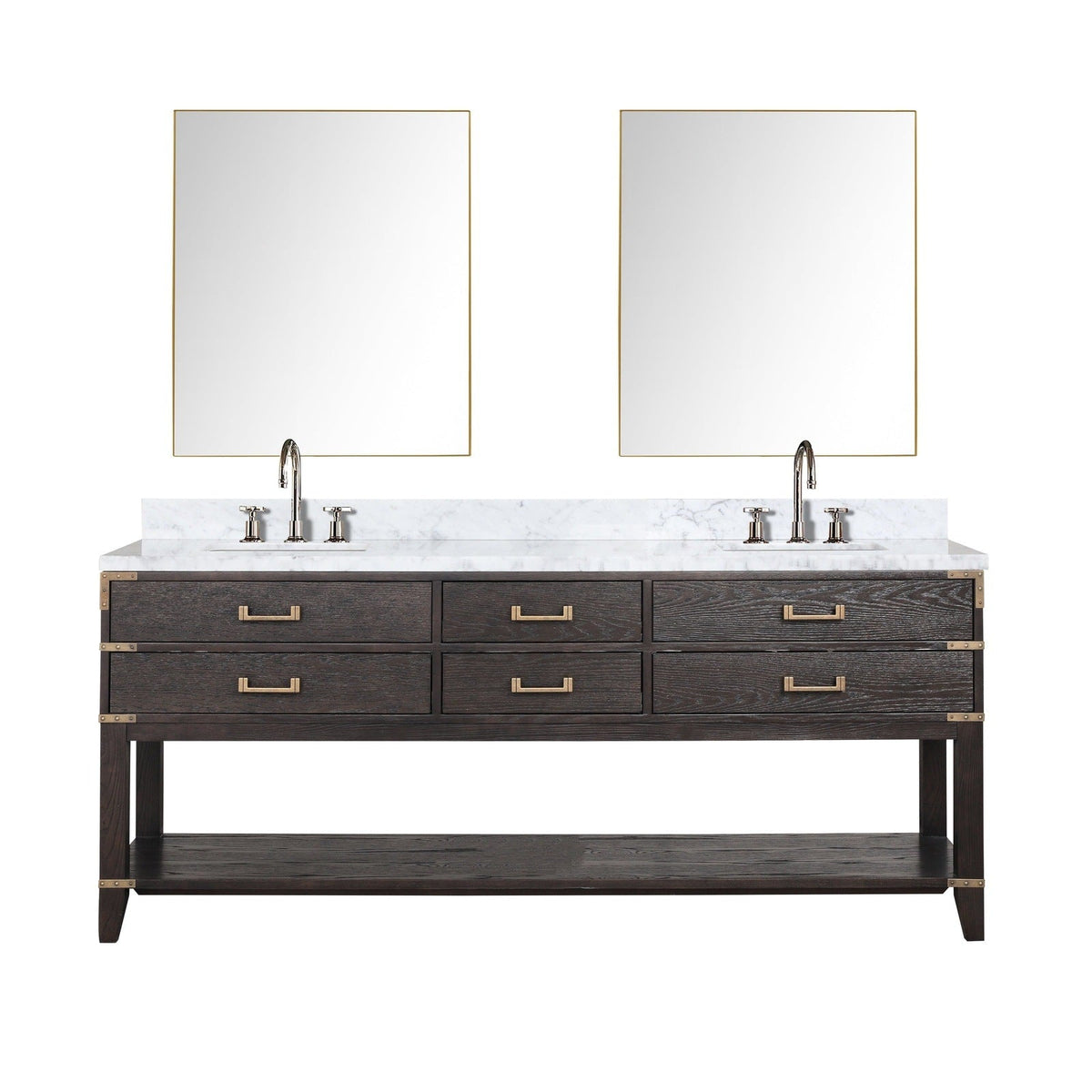 Lexora Norwalk 80" x 22" Double Bath Vanity