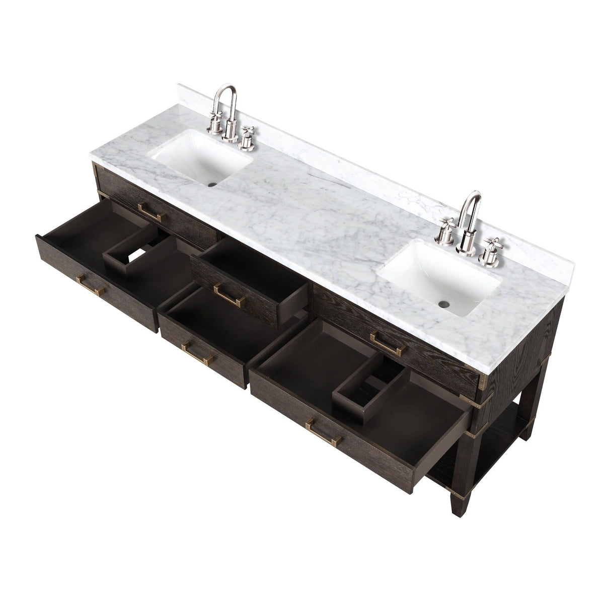 Lexora Norwalk 80" x 22" Double Bath Vanity