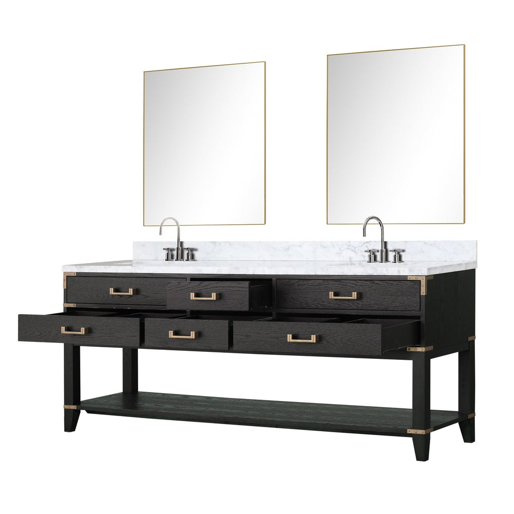 Lexora Norwalk 80" x 22" Double Bath Vanity