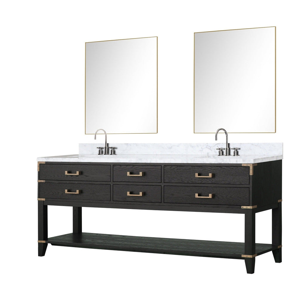 Lexora Norwalk 80" x 22" Double Bath Vanity