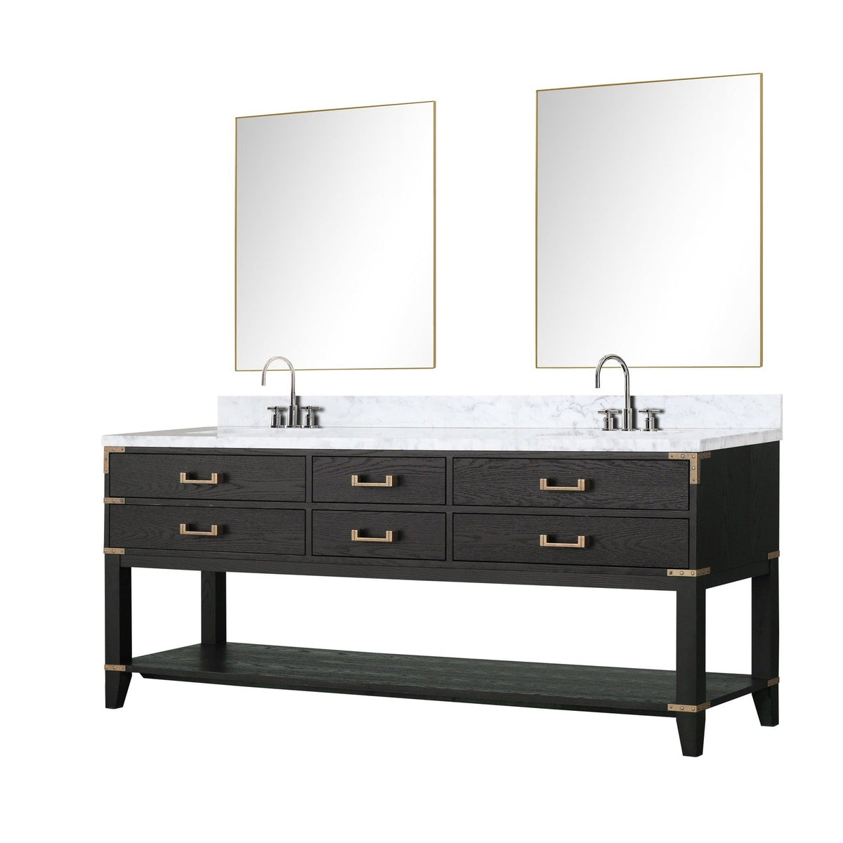 Lexora Norwalk 80" x 22" Double Bath Vanity