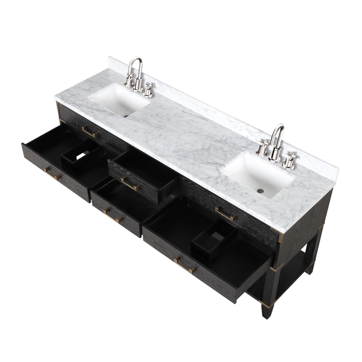 Lexora Norwalk 80" x 22" Double Bath Vanity