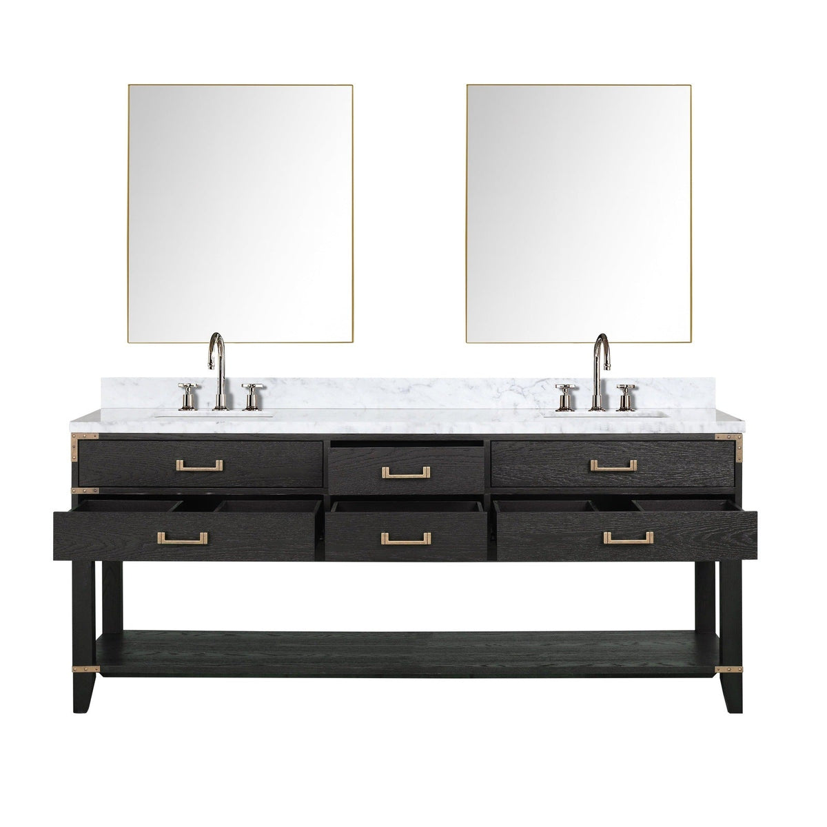 Lexora Norwalk 80" x 22" Double Bath Vanity