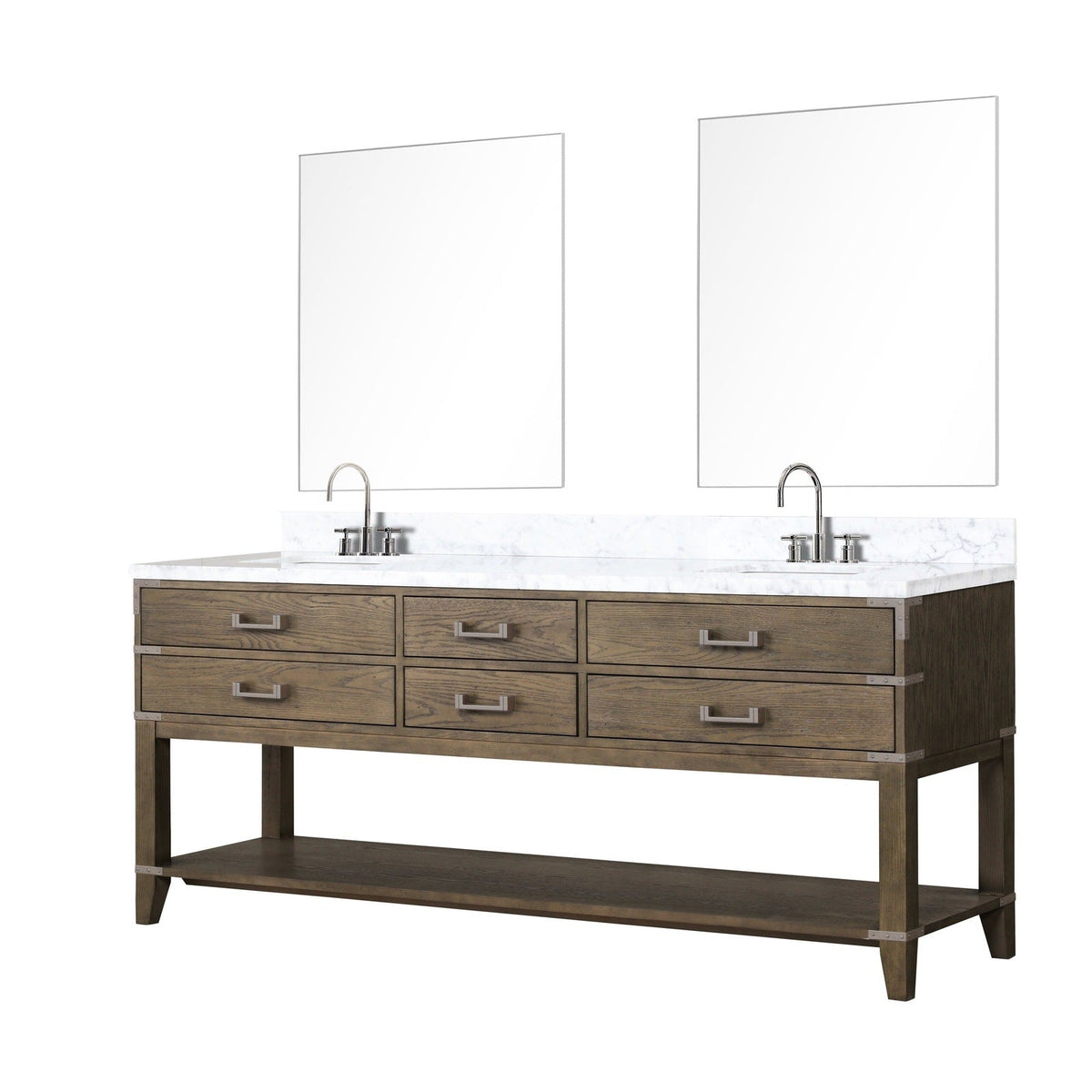 Lexora Norwalk 80" x 22" Double Bath Vanity