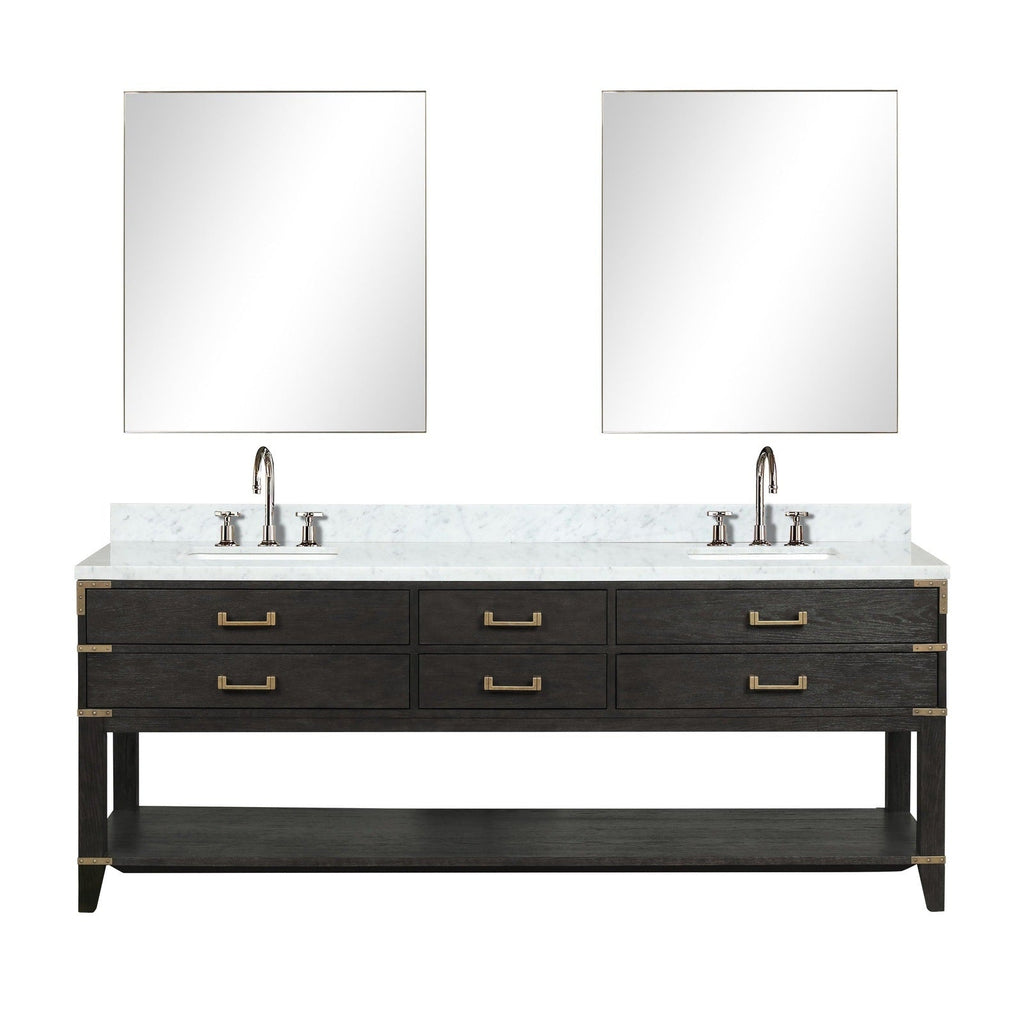 Lexora Norwalk 84" x 22" Double Bath Vanity
