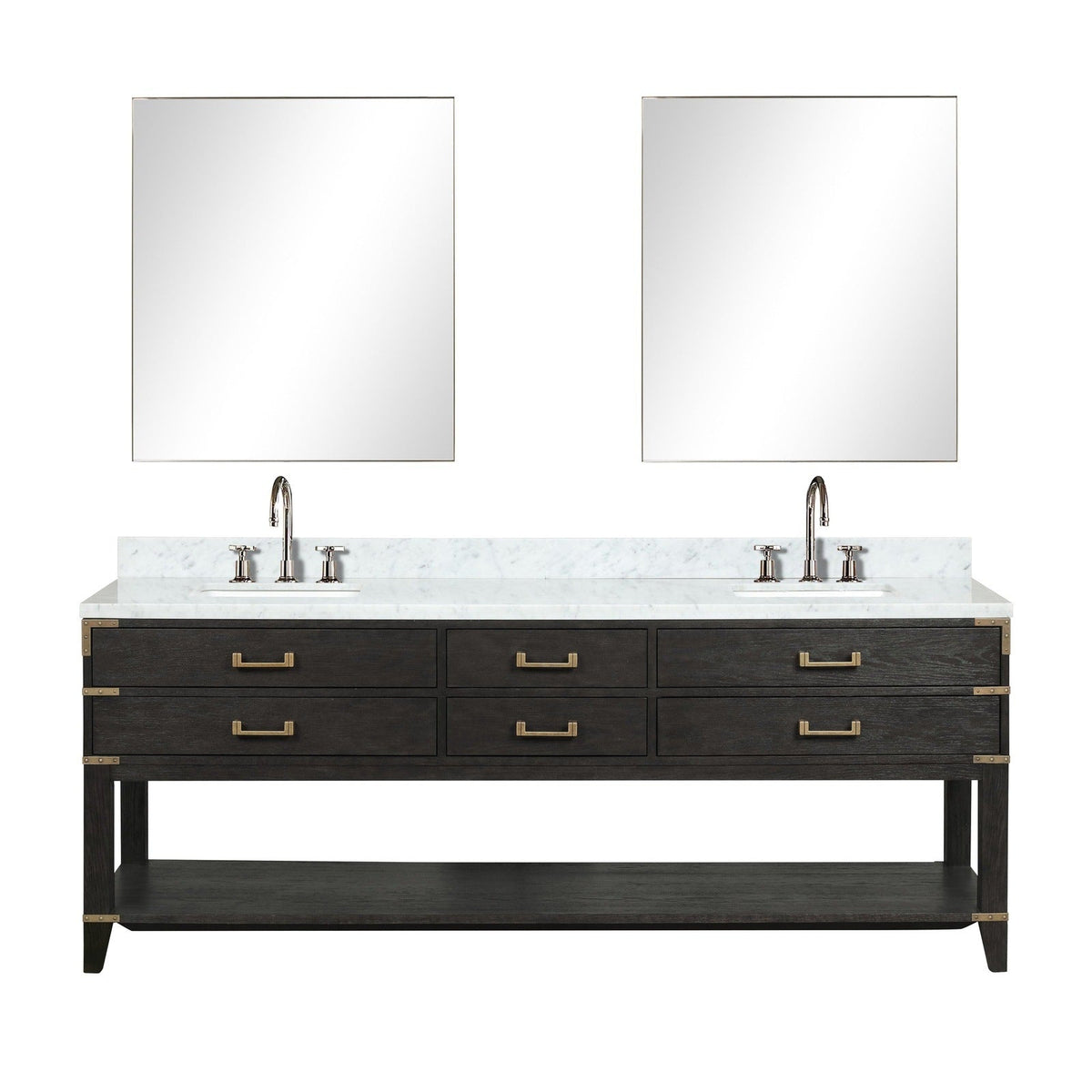 Lexora Norwalk 84" x 22" Double Bath Vanity