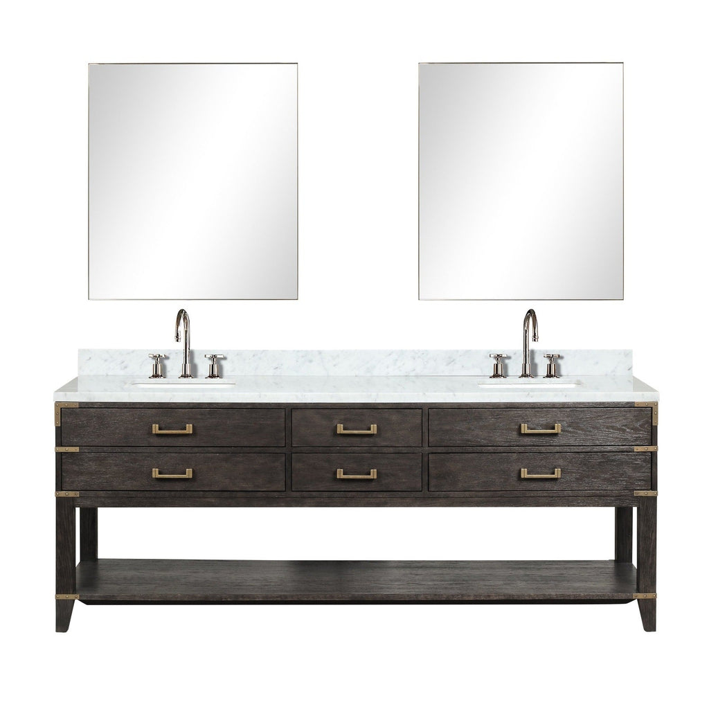 Lexora Norwalk 84" x 22" Double Bath Vanity