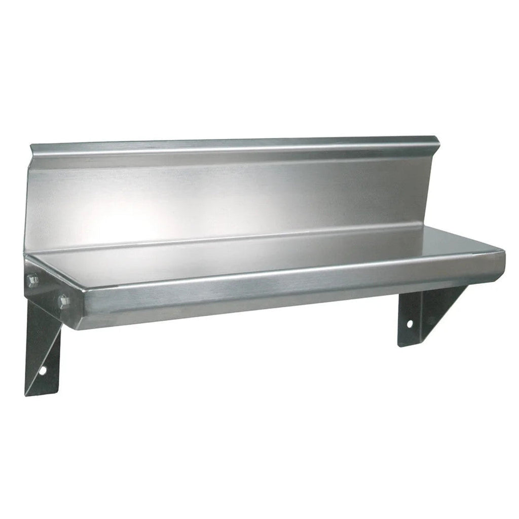 John Boos BHS548R6 Wall-Mounted 48" W x 5" D Lavatory Shelf with 4" H Riser - JBBHS548R6