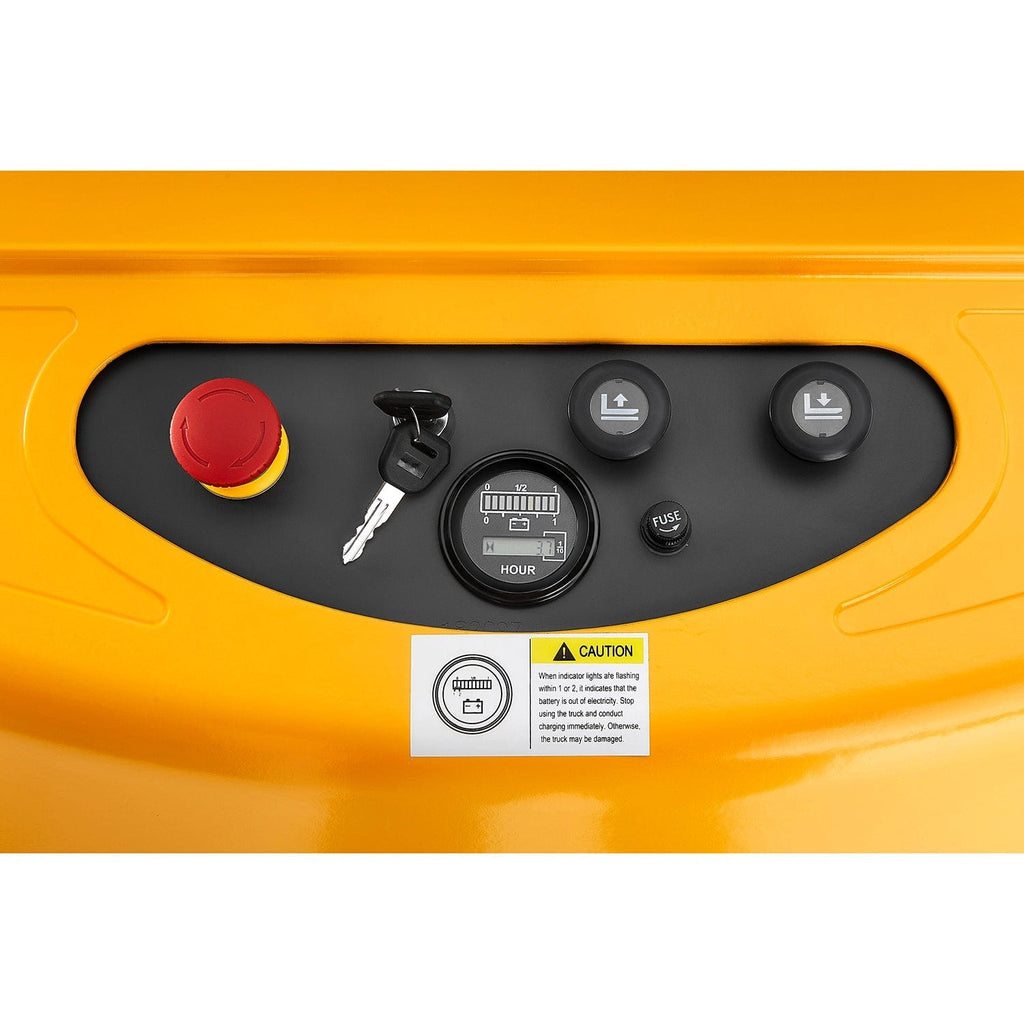 Apollolift Semi-Electric Straddle Stacker  2200Lbs Cap. 98" Lifting