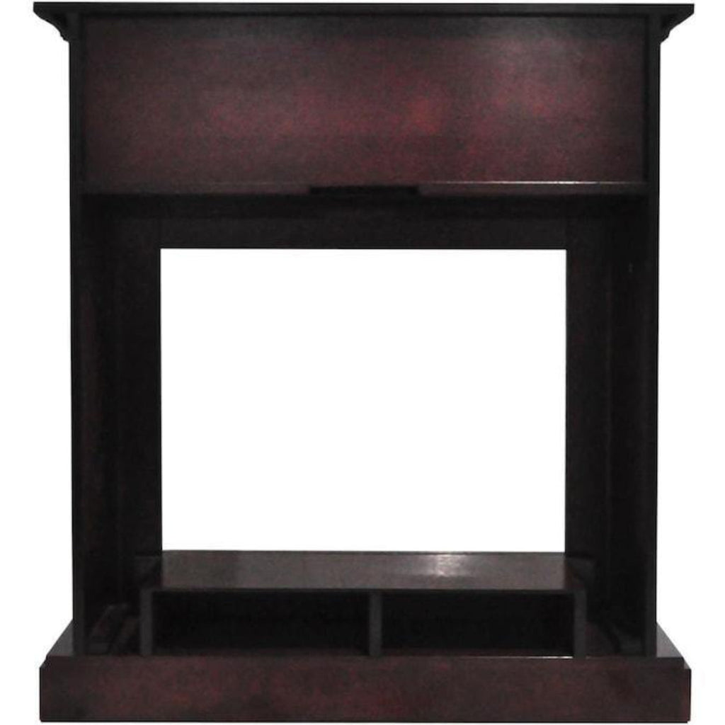 Cambridge Sienna 34-In. Electric Fireplace Heater with Mahogany Mantel, Enhanced Log Display, Multi-Color Flames, and Remote Control - CAM3437-1MAHLG3