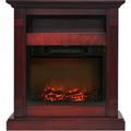 Cambridge 34-In. Sienna Electric Fireplace w/ 1500W Log Insert and Cherry Mantel - CAMBR3437-1CHR