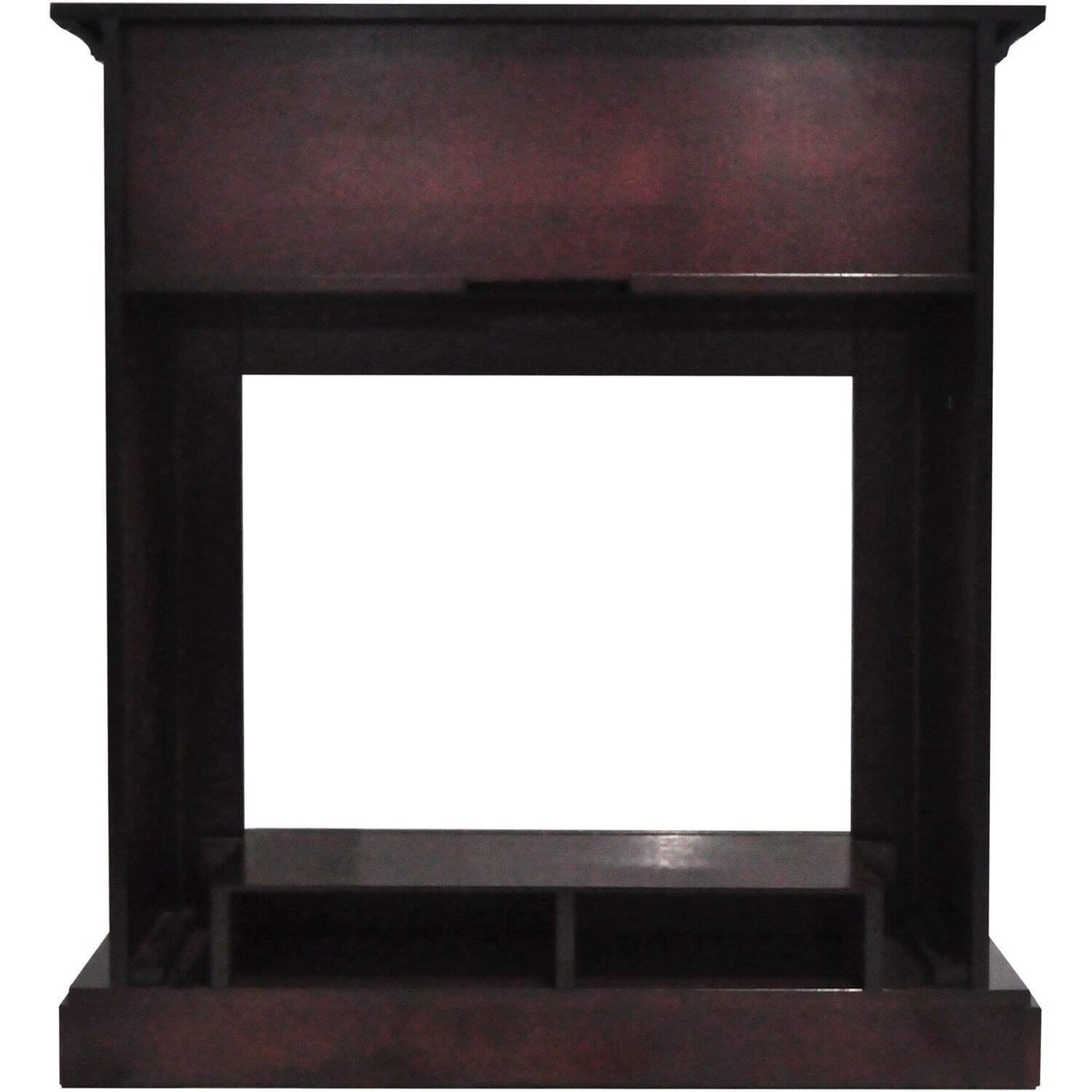 Cambridge 34-In. Sienna Electric Fireplace w/ 1500W Log Insert and Mahogany Mantel - CAMBR3437-1MAH