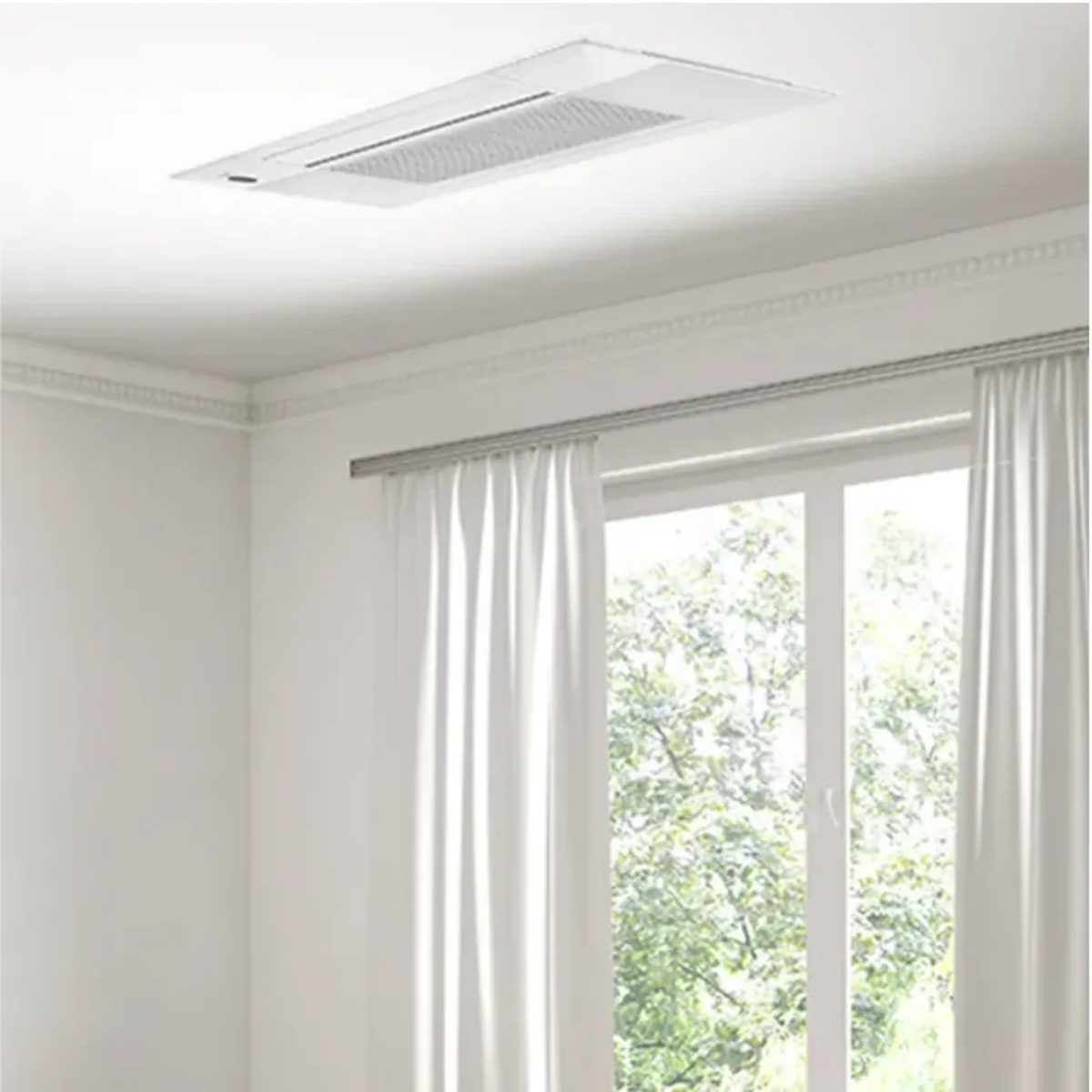 MRCOOL DIY 5th Gen 12,000 BTU Multi-Zone Mini Split Ceiling Cassette Air Handler 230V, -  DIYCASSETTE12HP-230C25-O