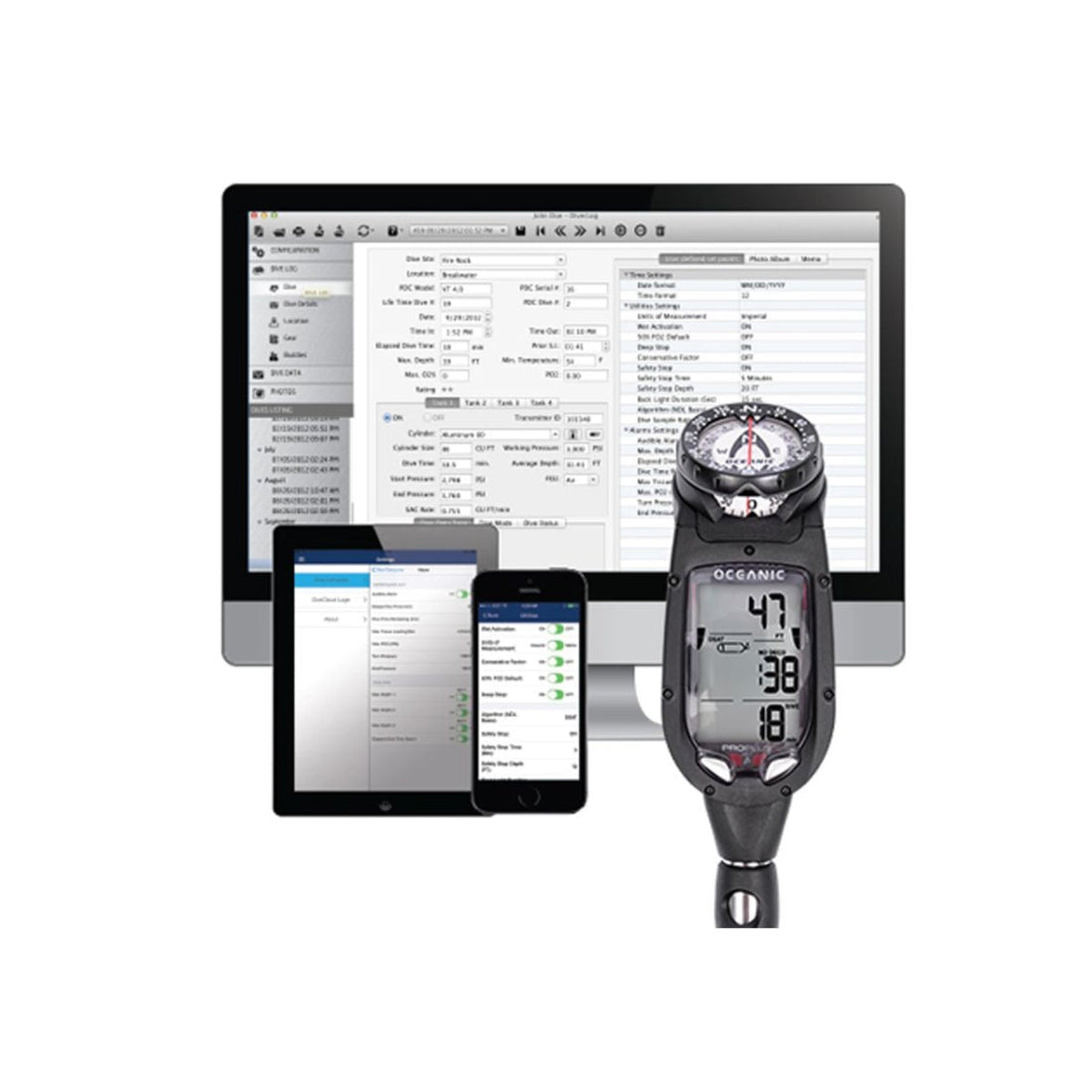 Zeagle Oceanic Pro Plus 4.0 Dive Computer Console w/ Compass - COM271    COM