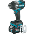 Makita 40V MAX XGT Brushless Cordless 4‑Speed Mid‑Torque 1/2" Sq. Drive Impact Wrench Kit w/ Detent Anvil (2.5Ah)