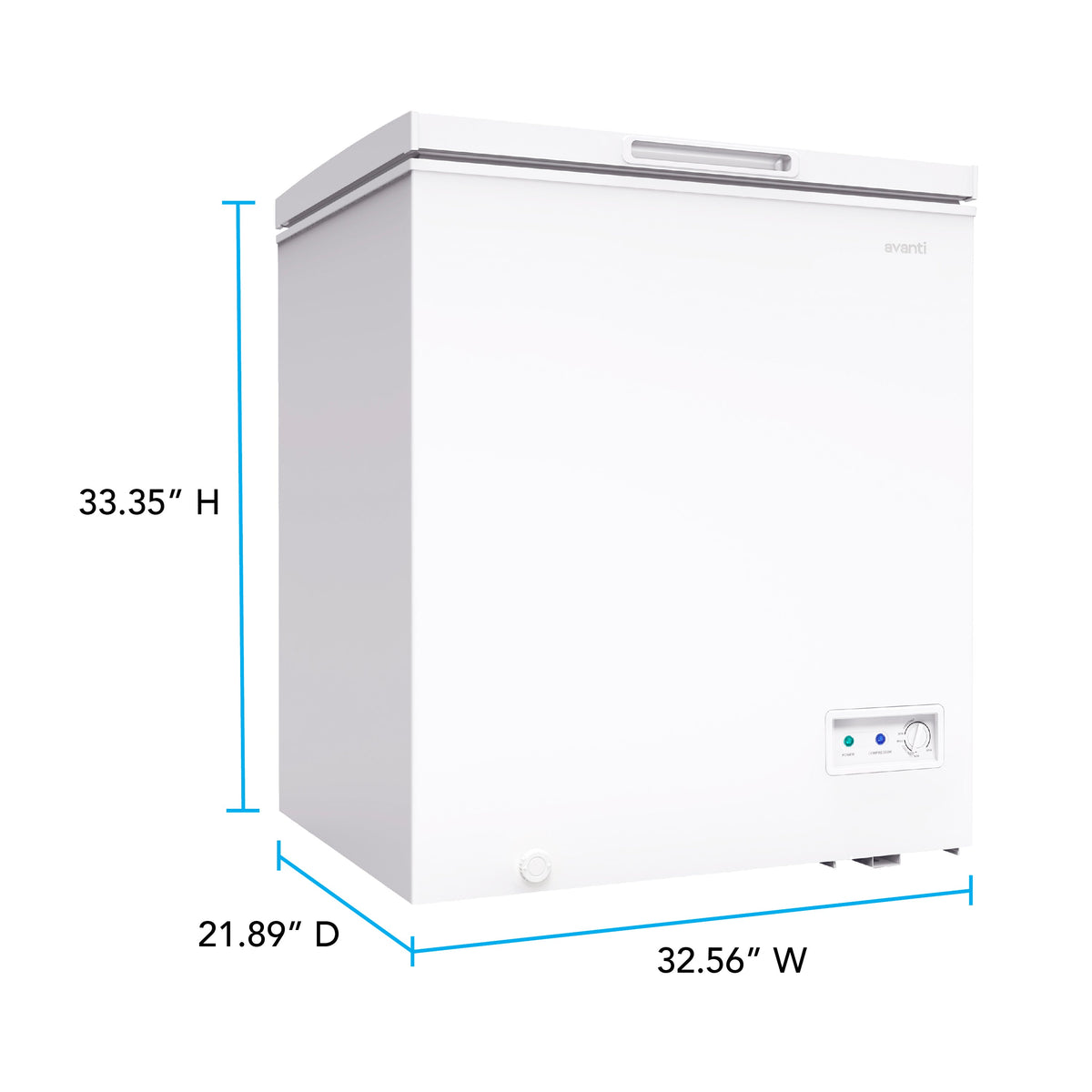 Avanti 7.0 cu. ft. Garage Ready Convertible Chest Freezer - CF7F0W