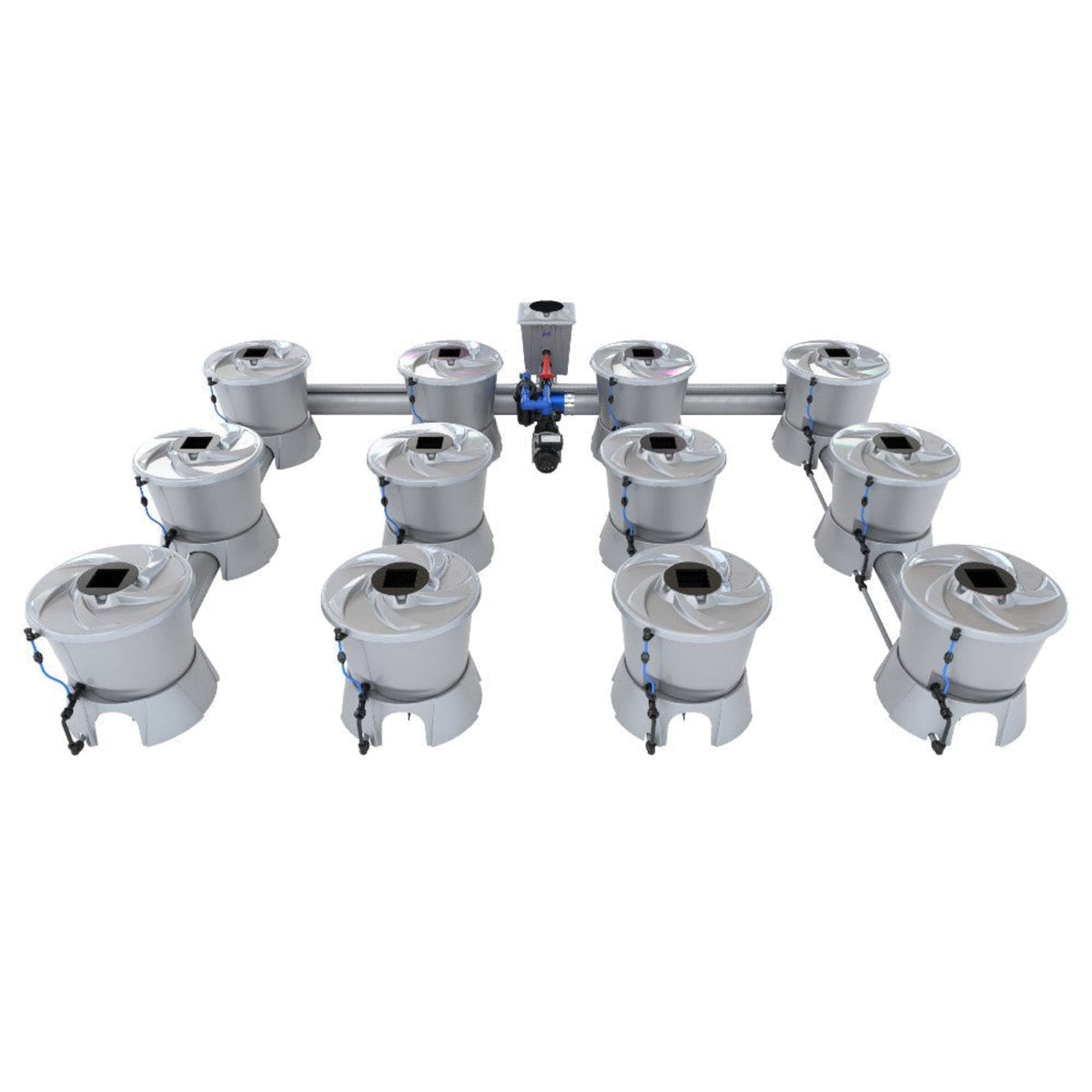 Alien Hydroponics 12 Pot (4 Row) V-System RDWC - BD100-0412