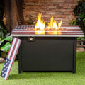 Deko Living 40-Inch Rectangular Outdoor Commemorative 50,000 BTU Propane Firetable  - COB10008